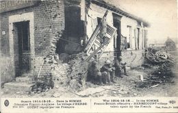 Delcampe - SOMME - 80 - HERBECOURT Près Péronne 200 Hab - Guere 14 - Centre Repris Par Les Français - Peronne