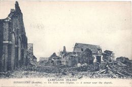 Delcampe - SOMME - 80 - HERBECOURT Près Péronne 200 Hab - Guere 14 -Un Coin Vers L'église - Peronne