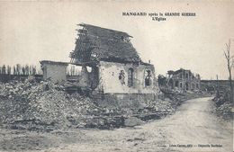 Delcampe - SOMME - 80 - HANGARD Près Moreuil -120 Hab - Guerre 14 - L'église En Ruines - Moreuil