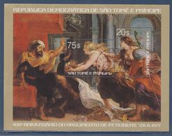 = Bloc S. Tomé E Principe 400ème Anniversaire De La Naissance De PP Rubens 2 Timbres Oblitérés 28.12.79 - Rubens