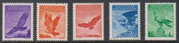 Liechtenstein 1934/1936 Airmail 5v Unused Regummed (39550D) - Aéreo