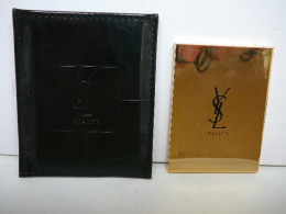 YVES SAINT LAURENT " MIROIR DE SAC" DANS POCHETTE STYLE VERNIS   LIRE ET VOIR!! - Miniatures Femmes (avec Boite)