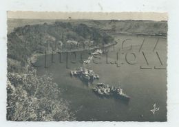 Delcampe - Landévennec (29) : Vue Aérienne Générale Au Niveau Des Bateaux De Guerre Escadre De Réserve Env 1950 (animé) GF. - Landévennec