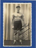Delcampe - CP Boxe Boxeur Sport Non Circulé Signature Autographe Carte Photo RPPC Garcia LLUCH - Boxsport