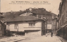 Delcampe - Rhone : BEAUJEU : Quartier De L'église - Beaujeu