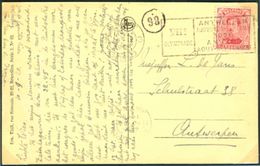 BELGIUM Postcard With Olympic Machine Cancel Gent 3 Gand Dated 10-IX-1920 Equestrian Day - Sommer 1920: Antwerpen