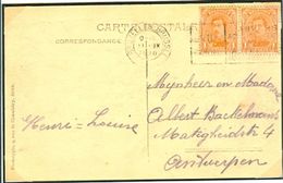 BELGIUM Postcard With Olympic Machine Cancel Bruxelles Brussel 1 Dated 11-IX-1920 Equestrian Day - Sommer 1920: Antwerpen