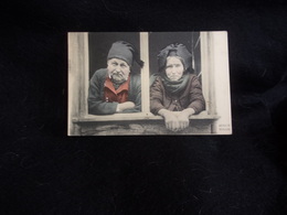 Delcampe - Avant 1903. Alsace.Elsass.Couple à Sa Fenêtre . Voir 2 Scans . - Alsace