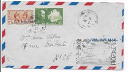 1947 - MARTINIQUE - ENVELOPPE Par AVION De FORT DE FRANCE LIGNE DIRECTE FRANCE => NICE - Lettres & Documents