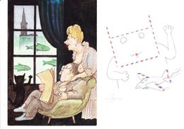 Delcampe - 2 Cartes PTT Cartophilie 1996 - Post & Briefboten