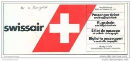 Swissair - Zurich Seoul Zurich 80er Jahre - Billetes