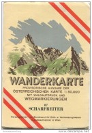 87 Scharfreiter 1953 - Wanderkarte Mit Umschlag - Provisorische Ausgabe Der Österreichischen Karte 1:50.000 - Herausgege - Mappemondes