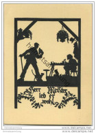 Delcampe - Herr Meister Leb Er Wohl - AK-Grossformat - Nr. 170 Kyriosverlag Meitingen Bei Augsburg - Scherenschnitt - Silhouette