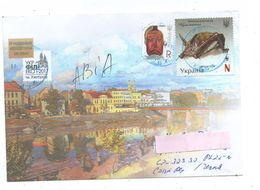 Delcampe - Ucraine - WWF, Special  Cover Philatelic Exhibition Uzhorod, Postage Used In Czech Rep. - Fledermäuse