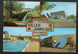 Cpm 7815423 Villepreux 4 Vues Situées Sur Carte - Villepreux