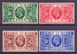 GB Scott 226/229 - SG453/456, 1935 Silver Jubilee Set MH* - Nuovi