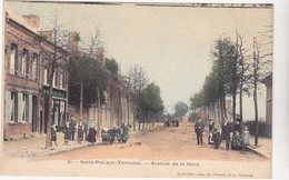 Delcampe - 62 SAINT POL SUR TERNOISE - Avenue Gare  - CPA  9,5x14 Coul  TBE Neuve - Saint Pol Sur Ternoise