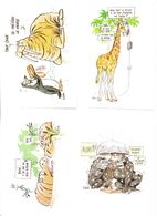Delcampe - 9 Cartes PTT Cartophilie 1998 1 à 8 Dont 5 DOM Et 1 DOM Voeux 1998 2 Scan - Post & Briefboten