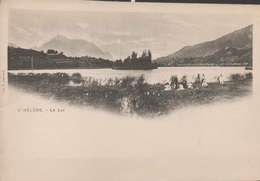 Delcampe - 73 - SAINT HELENE DU LAC PROCHE DE MONTMELIAN - CPA PRÉCURSEUR PEU COURANT - ANIMÉE PERSONNES PROCHE DU LAC - Montmelian