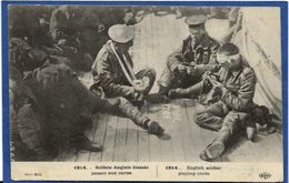 Delcampe - CPA Militaire Militaria Jeu De Cartes Carte à Jouer  Non Circulé - Spielkarten