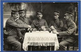 Delcampe - CPA Militaire Militaria Jeu De Cartes Carte à Jouer Carte Photo RPPC écrite - Spielkarten