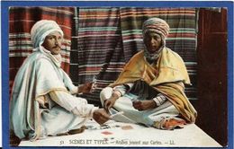 Delcampe - CPA Algérie Jeu De Cartes Carte à Jouer Non Circulé - Spielkarten