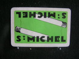 Playing Cards / Carte A Jouer / 1 Dos De Cartes, Inscription  Publicitaire / Cigarettes - Sigaretten - ST. MICHEL - Fume-Cigarettes