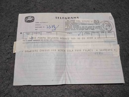 PORTUGAL CIRCULATED TELEGRAMME ESTORIL CANCEL 1969 - Lettres & Documents