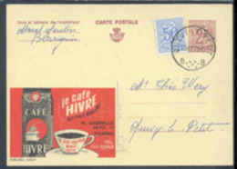 Belgium (1973) Coffee. Uprated 2Fr Postal Card, Publibel No 2353F, With Advertisement For Café Hivre. - Publibels