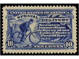 5499 * ESTADOS UNIDOS. Sc.E8. 1911. <B>10 Cts.</B> Ultramarine. LUXE. Scott.110$. - Andere & Zonder Classificatie