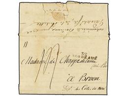 5506 ESTADOS UNIDOS. 1807 (Janvier 19th). <B>NAPOLEONIC WARS. (1806-07 BLOCKADE).</B> Letter Writted In GEORGIA To BROON - Otros & Sin Clasificación