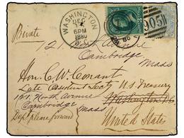 5560 ESTADOS UNIDOS. 1880(Dec 15). Cover To USA Franked By GB <B>2½d</B> Pale Blue Plate 20 Tied By <B>Wolverhampton-905 - Sonstige & Ohne Zuordnung