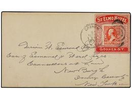 5577 ESTADOS UNIDOS. 1894 (Nov 9). Cover To ORANGE COUNTY With Washington <B>2c.</B> Rose Applied In Centre Of 'St. Elmo - Sonstige & Ohne Zuordnung