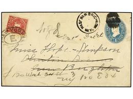 5586 ESTADOS UNIDOS. 1920. NEW BRIGHTON To NEW YORK. <B>1 Cent</B> Blue Envelope Taxed On Arrival With <B>1 Cent</B> Red - Sonstige & Ohne Zuordnung