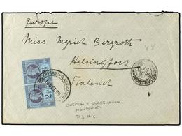 5646 URUGUAY. 1898(Oct 14). <B>P.S.N.C. </B>Cover To Helsingfors, FINLAND Franked By Great Britain Jubilee Issue <B>2½d< - Other & Unclassified