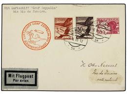 5751 ZEPPELIN. 1930 (8 Mayo). <B>AUSTRIA. </B>VIENA A RIO DE JANEIRO. <B>15 Gr.</B>, <B>30 Gr.</B> Y <B>3 S.</B> Volada  - Other & Unclassified