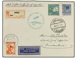 5788 ZEPPELIN. 1932 (20-III). <B>HOLANDA</B>. ASSEN A PERNAMBUCO (Brasil) Con Franqueo Holandés Circulada Por<B> GRAF ZE - Other & Unclassified