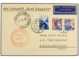 5798 ZEPPELIN. 1936 (27-IX). <B>HOLANDA.</B> ASSEN A PERNAMBUCO (Brasil) Con Franqueo Holandés Circulada Por <B>GRAF ZEP - Other & Unclassified