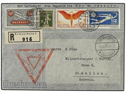 5823 ZEPPELIN. 1933 (14-X). <B>SWITZERLAND. </B>ROMANSHORN A ST. GALLEN. Circulada Para Enlazar Con El <B>GRAF ZEPPELIN  - Autres & Non Classés