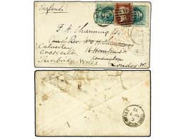 5550 ESTADOS UNIDOS. 1872. U.S.A. To LONDON. <B>3 Cents</B> Green (2) Redirected To TUNBRIDGE-WELLS Wiht Great Britain < - Other & Unclassified