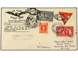 5588 ESTADOS UNIDOS. 1926 (22-V). <B>AIR MAIL. FIRST FLIGHT. </B>NEW YORK To BUENOS AIRES Flight By The Pilot Don Duggam - Other & Unclassified