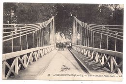 Delcampe - L'ile Bouchard L'ile Et Les Deux Ponts - - L'Île-Bouchard