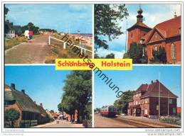 Schönberg Holstein - Kirche - Strassenansicht - Bahnhof - Strand - AK-Grossformat - Schoenberg