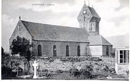 Cpa 50_OCTEVILLE L'église Avec Enclos (cimetière) - Octeville