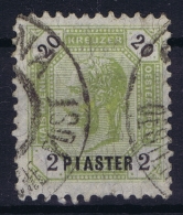 Delcampe - Austria: Levant Mi Nr 28 C  Perfo L 11   Obl./Gestempelt/used - Oriente Austriaco