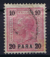 Delcampe - Austria: Levant Mi Nr 40 Obl./Gestempelt/used - Oriente Austriaco