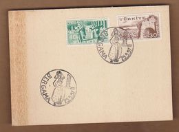 AC- TURKEY POSTAL STATIONARY - BERGAMA 25.05.19578 - Postal Stationery
