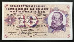 Svizzera 10 Francs Franken Franchi 1974 Fds Unc LOTTO 1968 - Zwitserland