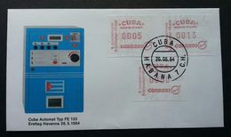 Cuba 1984 ATM (Frama Label Stamp FDC) - Lettres & Documents