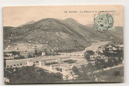 Delcampe - Digne - La Bleone Et Le Lycee Gassendi -  CPA° - Digne